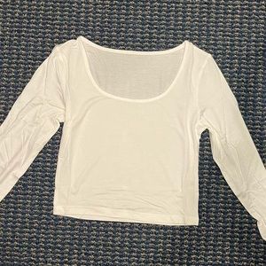 Brand New never worn white long sleeve crop top.
